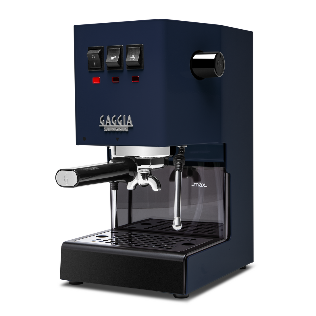 Gaggia Classic Pro E24 Classic Blue front angle 2 || Classic Blue