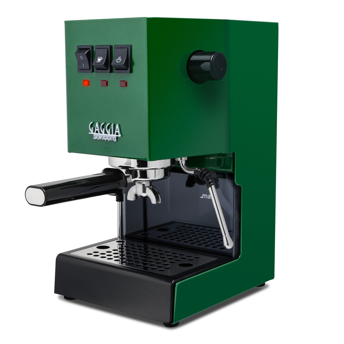 Gaggia Classic Pro E24 Jungle Green front angle 2 || Jungle Green