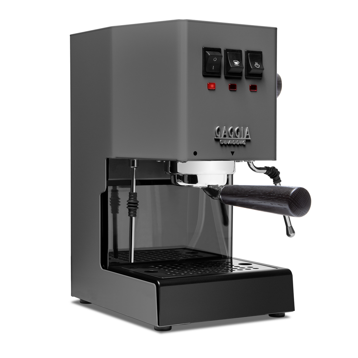 Gaggia Classic Evo Pro Espresso Machine in Industrial Grey with Blacke