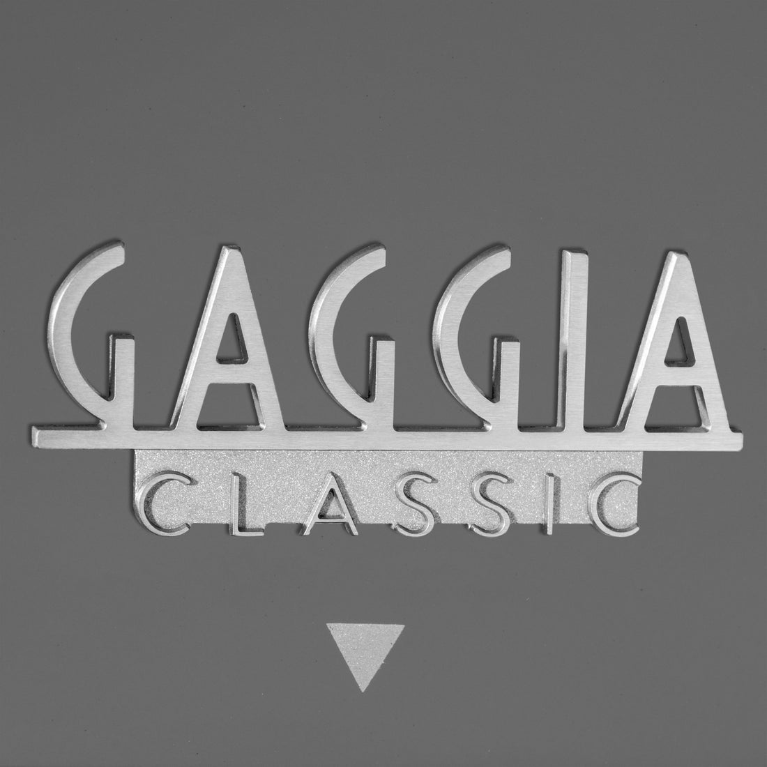 Gaggia Classic Pro E24 Industrial Grey logo zoom || Industrial Grey