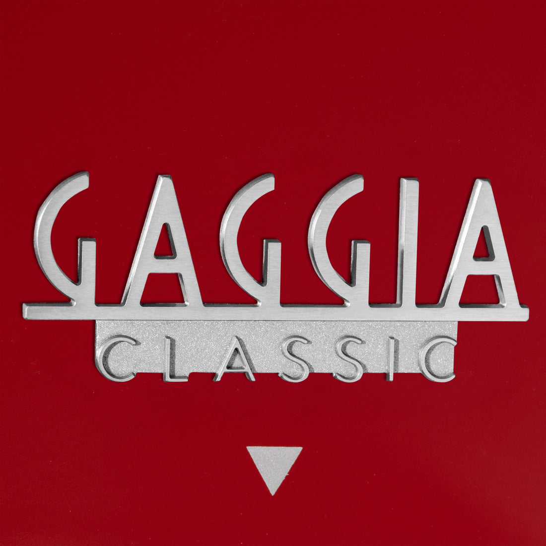 Gaggia Classic Pro E24 Cherry Red logo zoom || Cherry Red