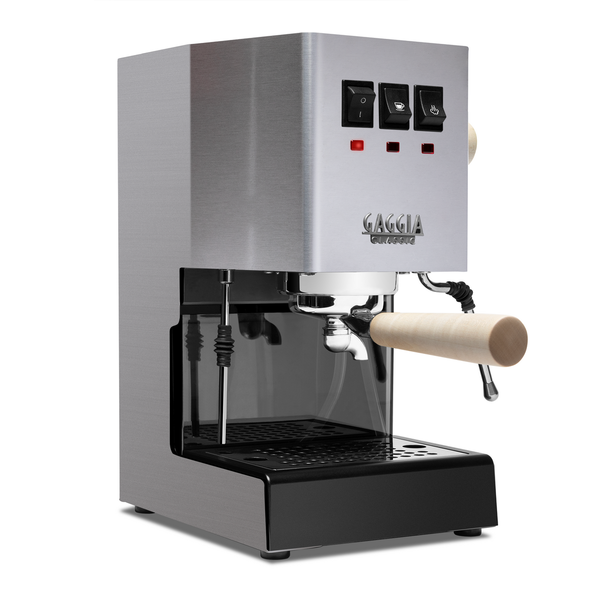 Gaggia Classic Evo Pro SemiAutomatic Espresso Machine with Tiger Mapl