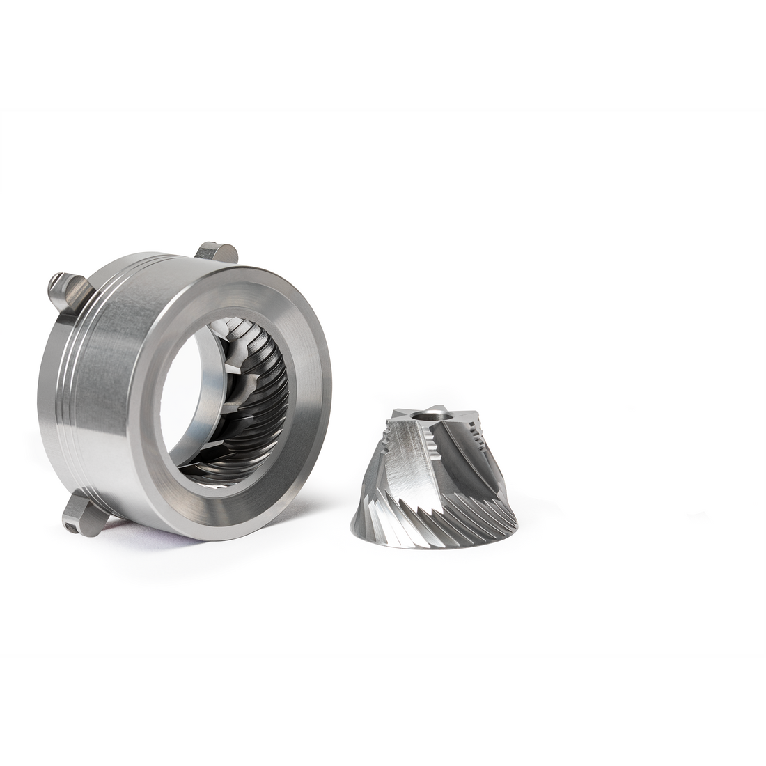 Varia VS3 Hypernova ULTRA Plasma Titanium Plated 38mm Conical Burr Set || Hypernova ULTRA Plasma Titanium Plated