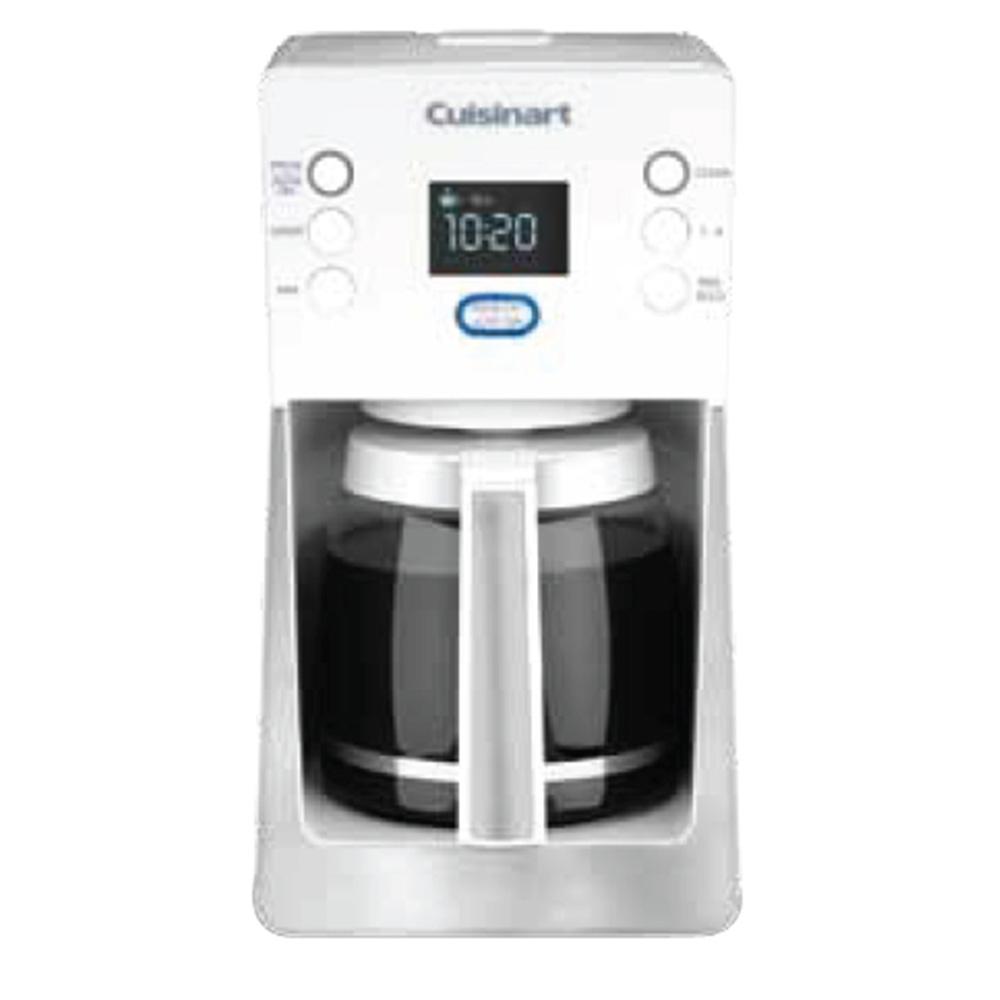 DCC-2800 Glass Carafe Coffee Maker Perfect Temp 14-cup in White