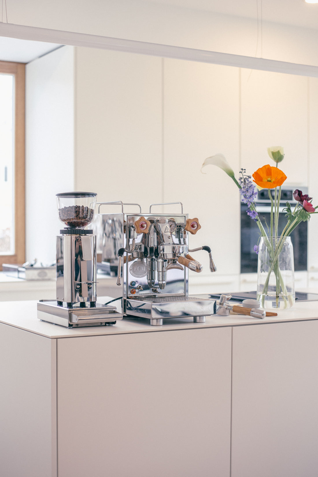 ECM Olive Wood Portafilter