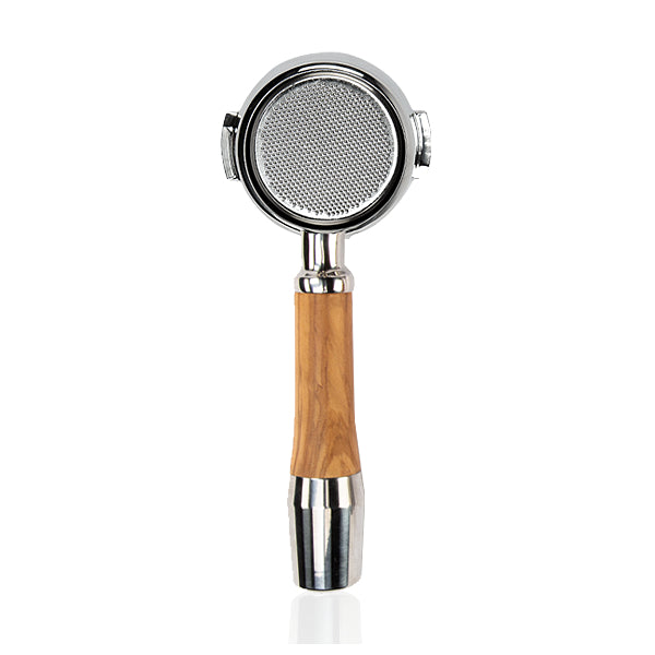 ECM Olive Wood Bottomless Portafilter Bottom View