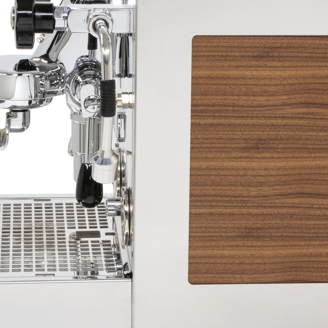 Profitec Pro 600 Walnut Quarter Cut Panels Install