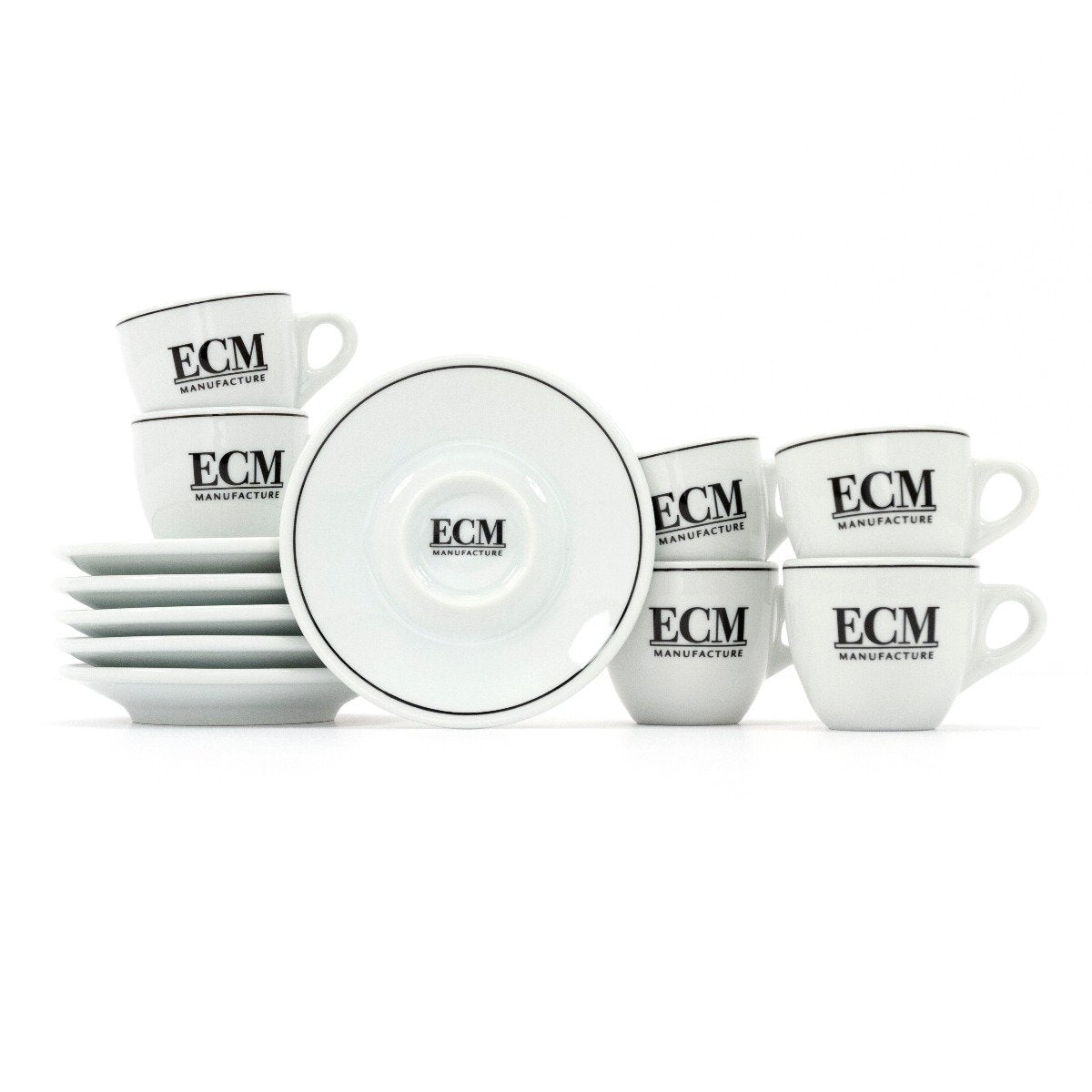 Set of 6 ECM Cappuccino Cups and Saucers