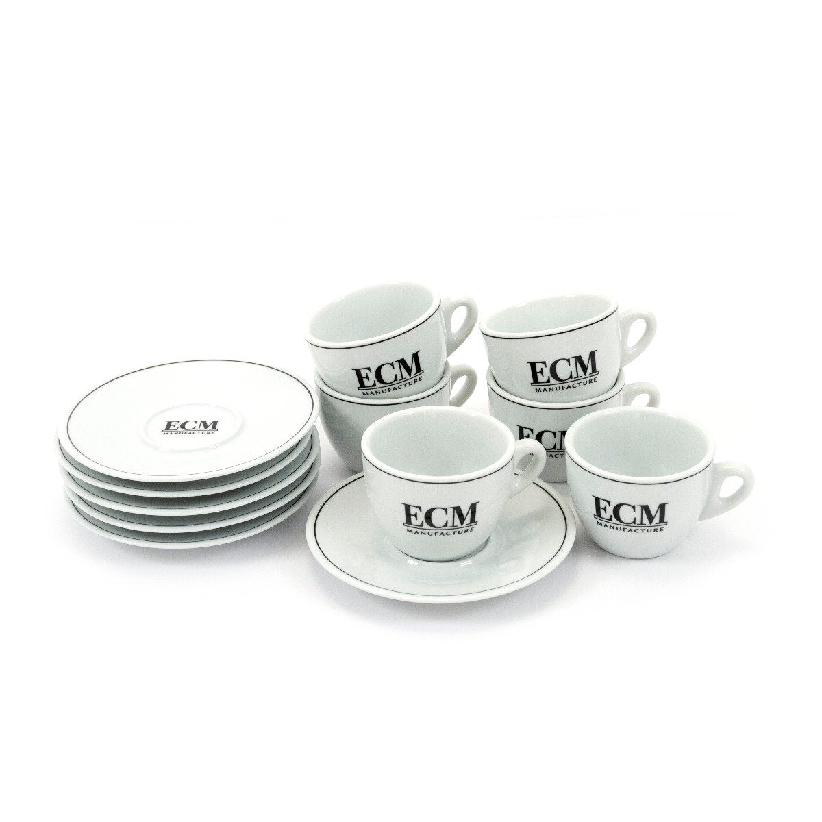 Set of 6 ECM Espresso Cups and Saucers – Whole Latte Love Canada