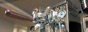 A closeup of one of the 969.coffee Elba espresso machines