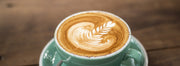 A latte made with J Martinez coffee