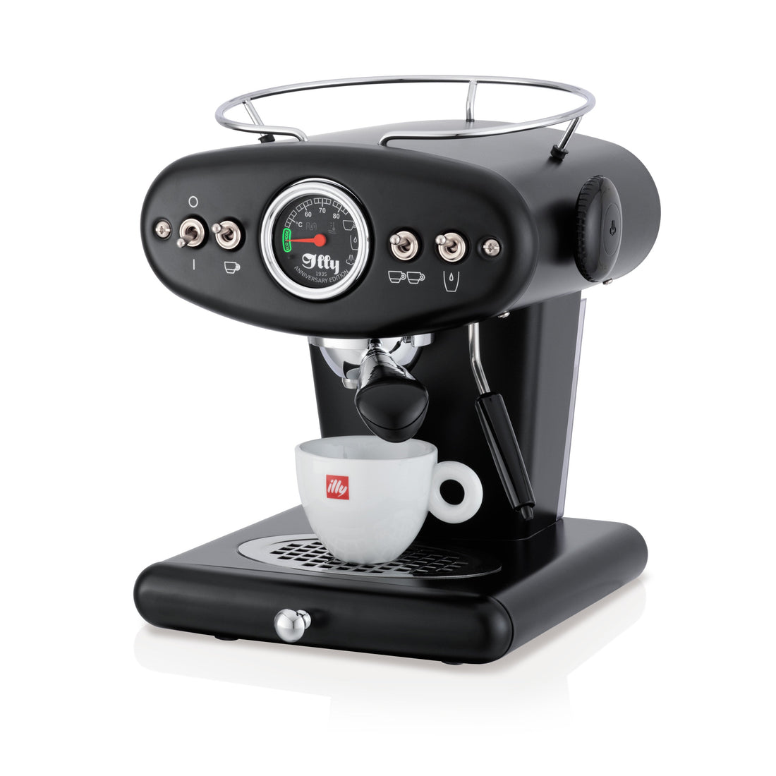 X1 Anniversary E.S.E. Pod & Ground Coffee Machine - Black