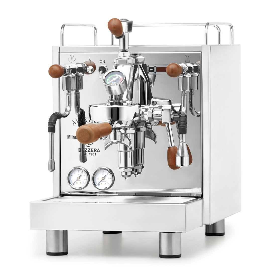 Bezzera Magica PID angled to the left. || Sapele