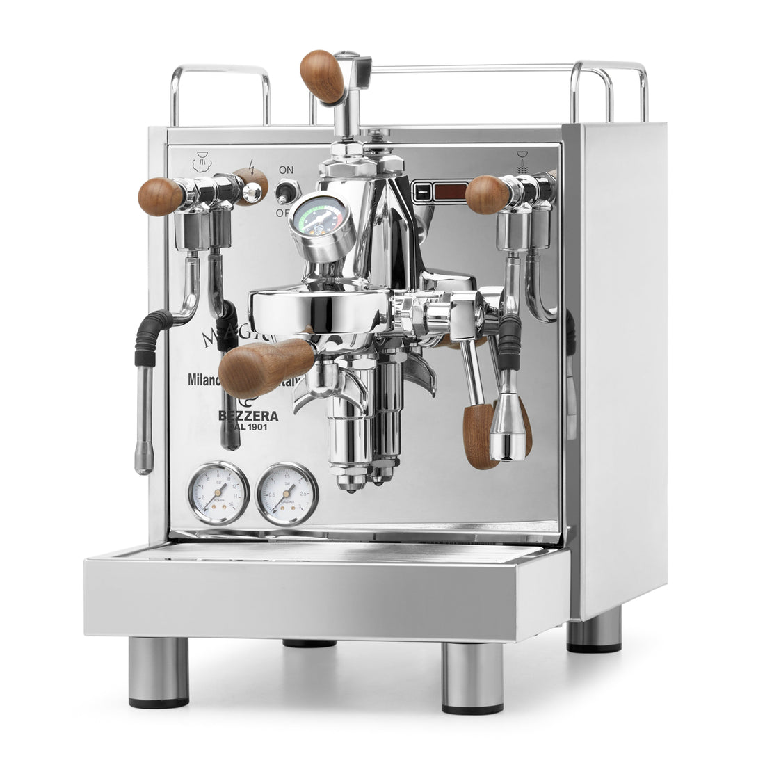 Bezzera Magica PID angled to the left. || Walnut