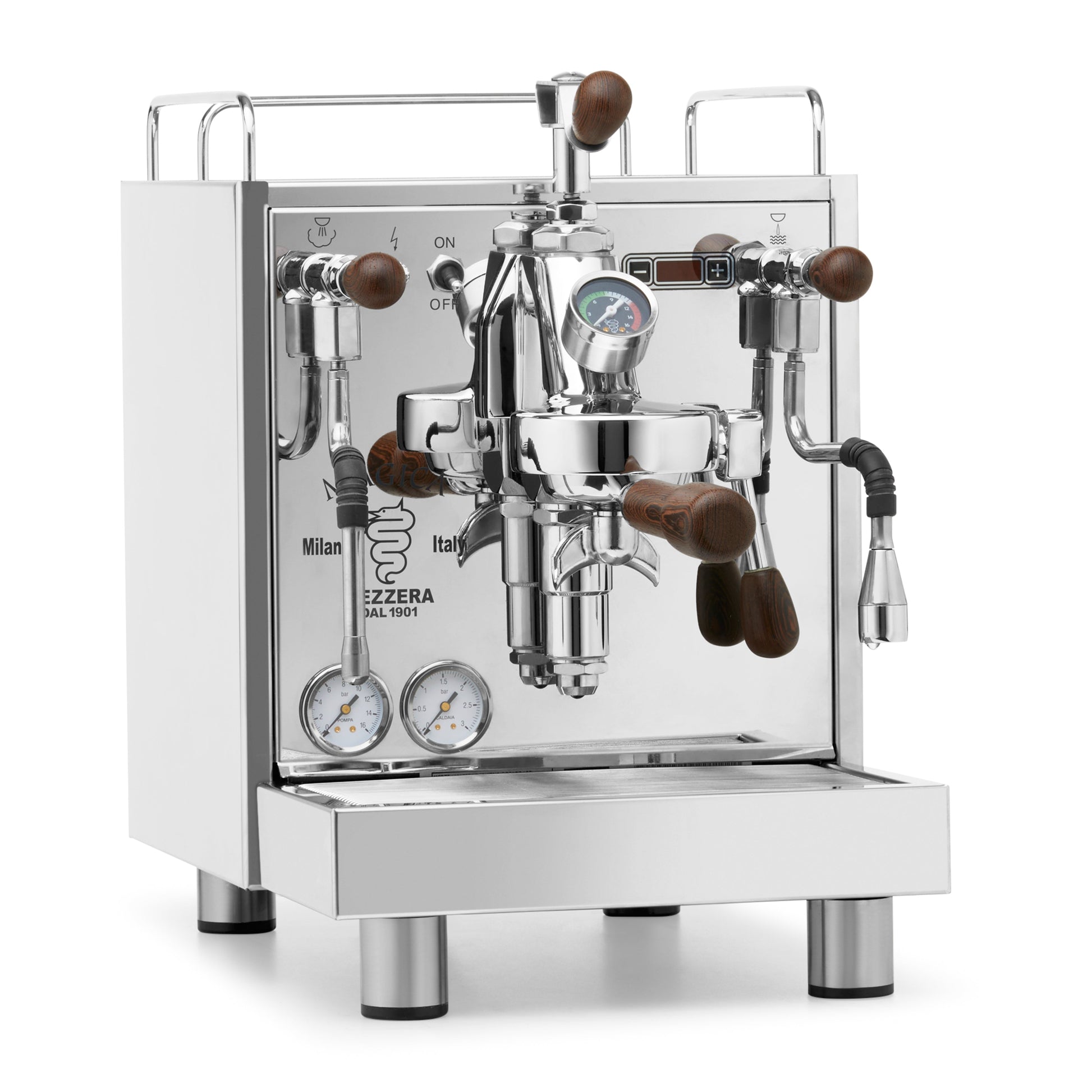 Bezzera Magica PID angled to the right. || Wenge