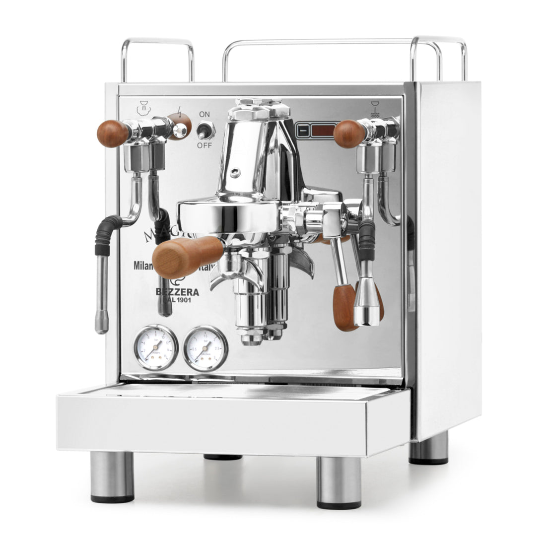 Bezzera Magica PID angled to the left. || Sapele