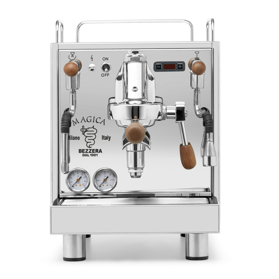 Bezzera Magica PID from the front. || Walnut
