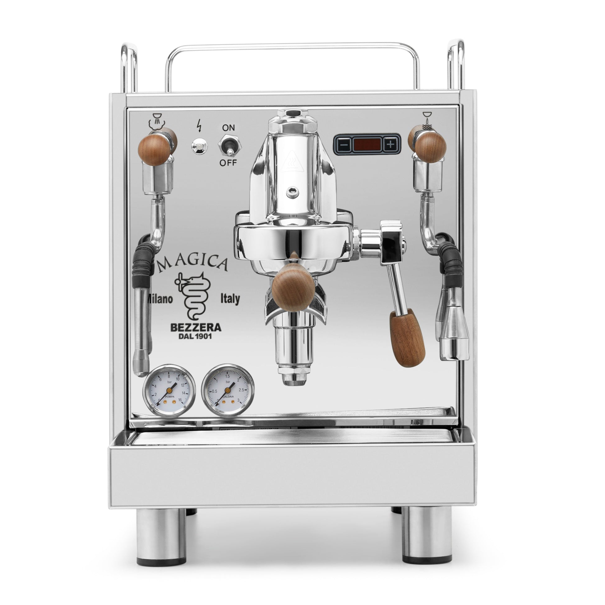 Bezzera Magica PID from the front. || Walnut