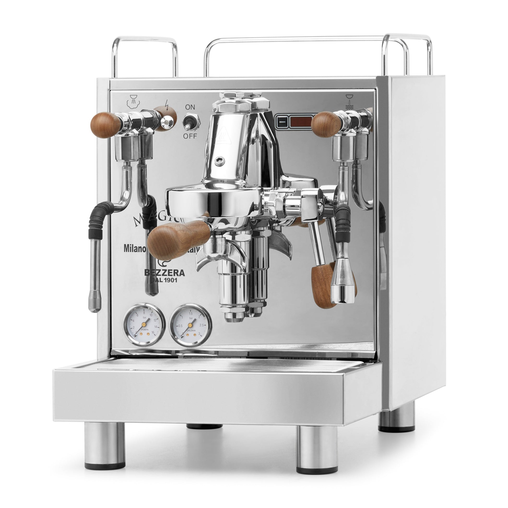 Bezzera Magica PID angled to the left. || Walnut