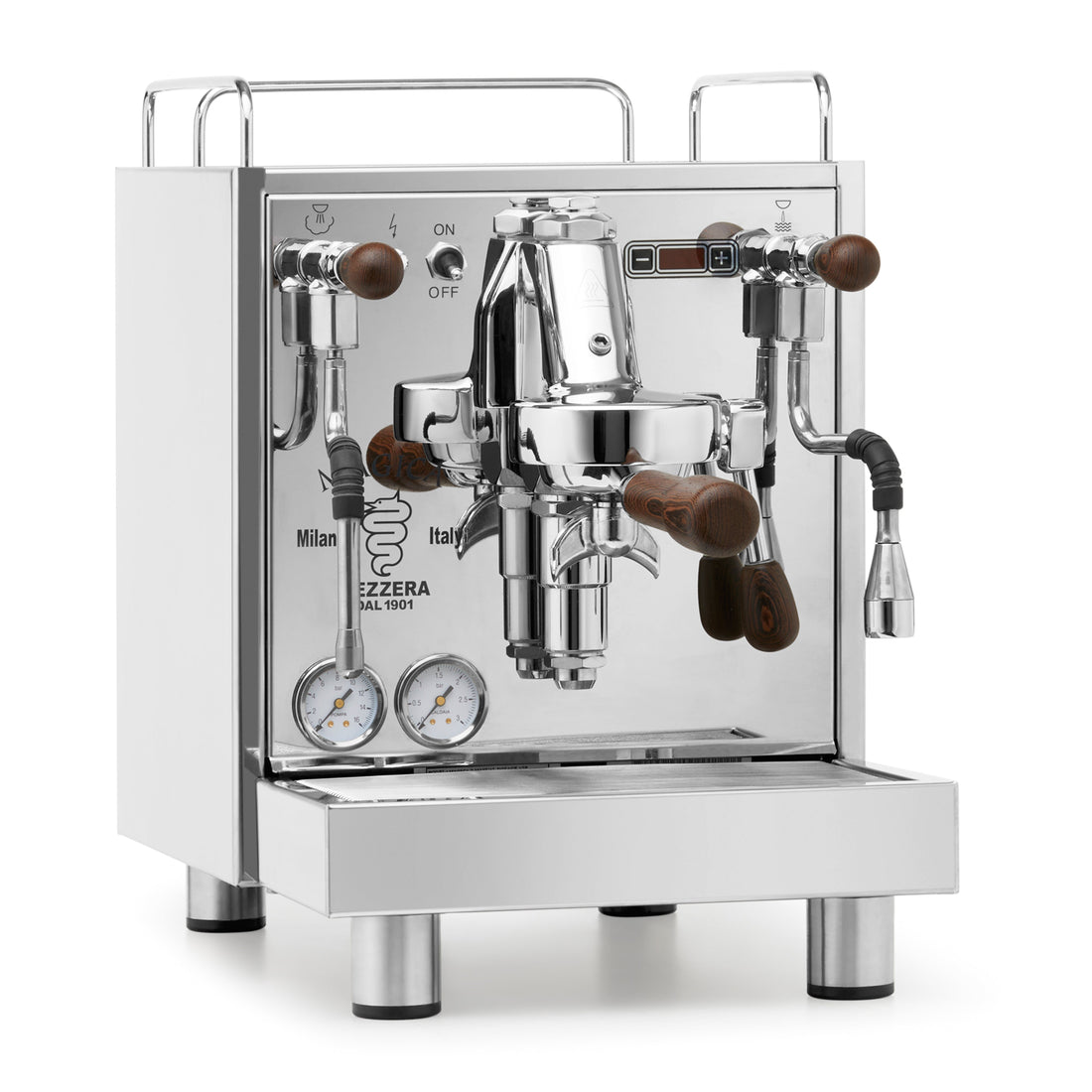 Bezzera Magica PID angled to the right. || Wenge