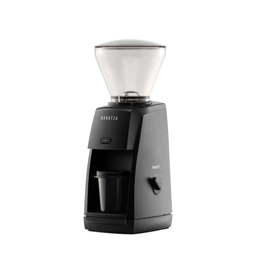 Baratza Encore ESP Coffee and Espresso Grinder in Black Left Facing || Black