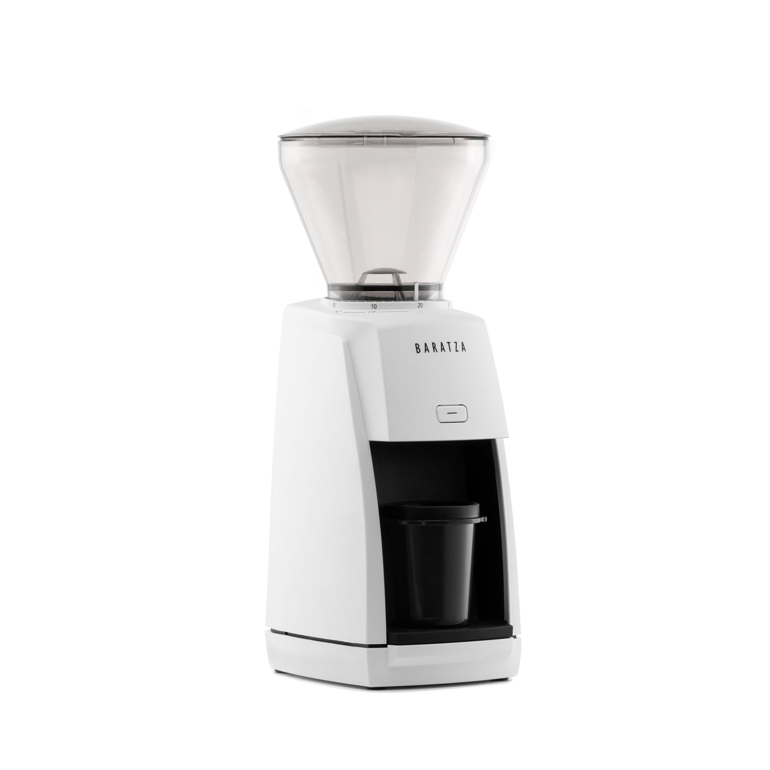 Baratza Encore ESP Coffee and Espresso Grinder in White Right Facing || White