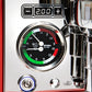 Bezzera Aria in Red Dual Pressure Gauge || Red