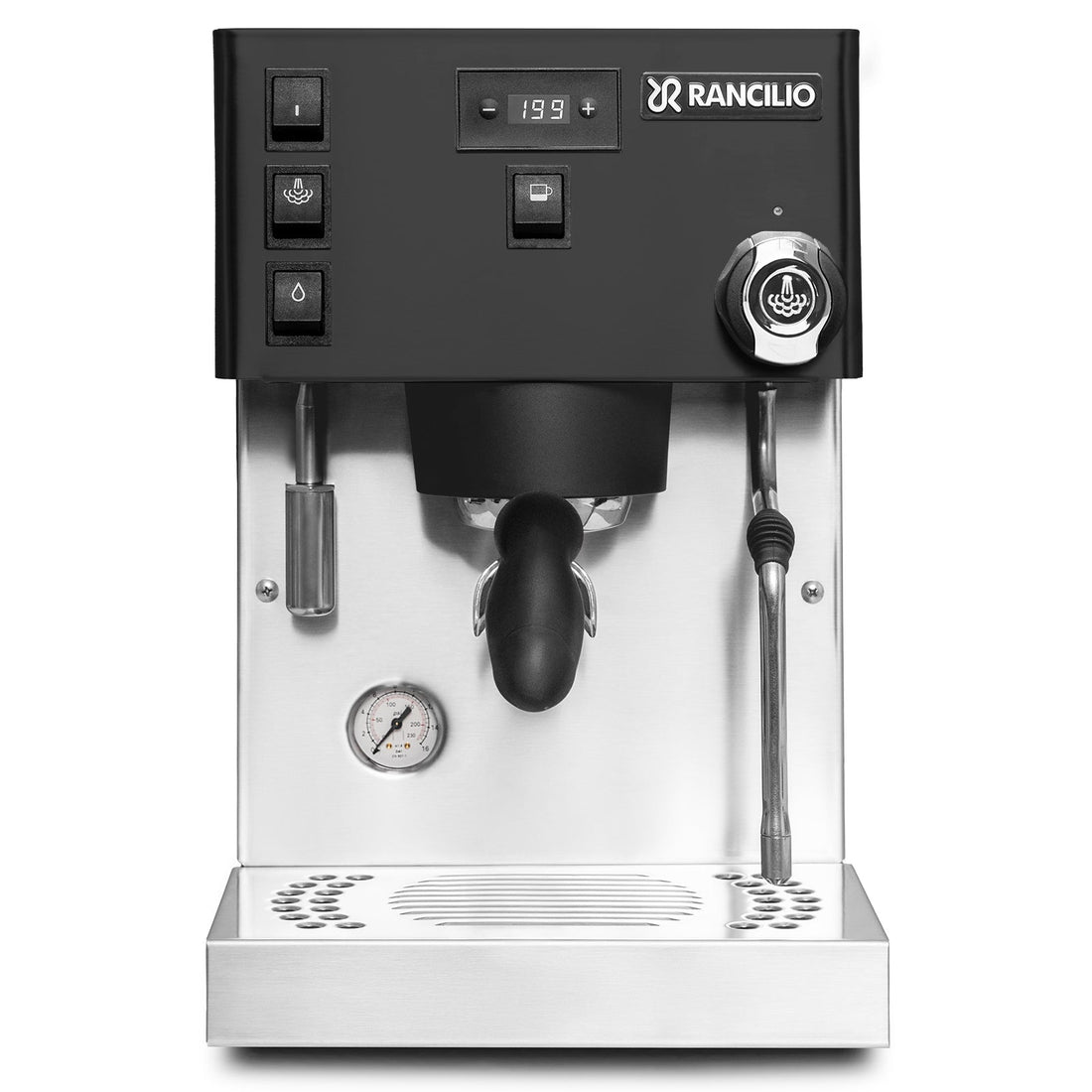 Rancilio Silvia Pro X Dual Boiler Espresso Machine in Black