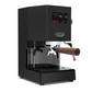 Gaggia Classic Pro E24 Thunder Black front angle with walnut || Thunder Black