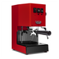 Gaggia Classic Evo Pro Espresso Machine in Cherry Red with Blackened Oak