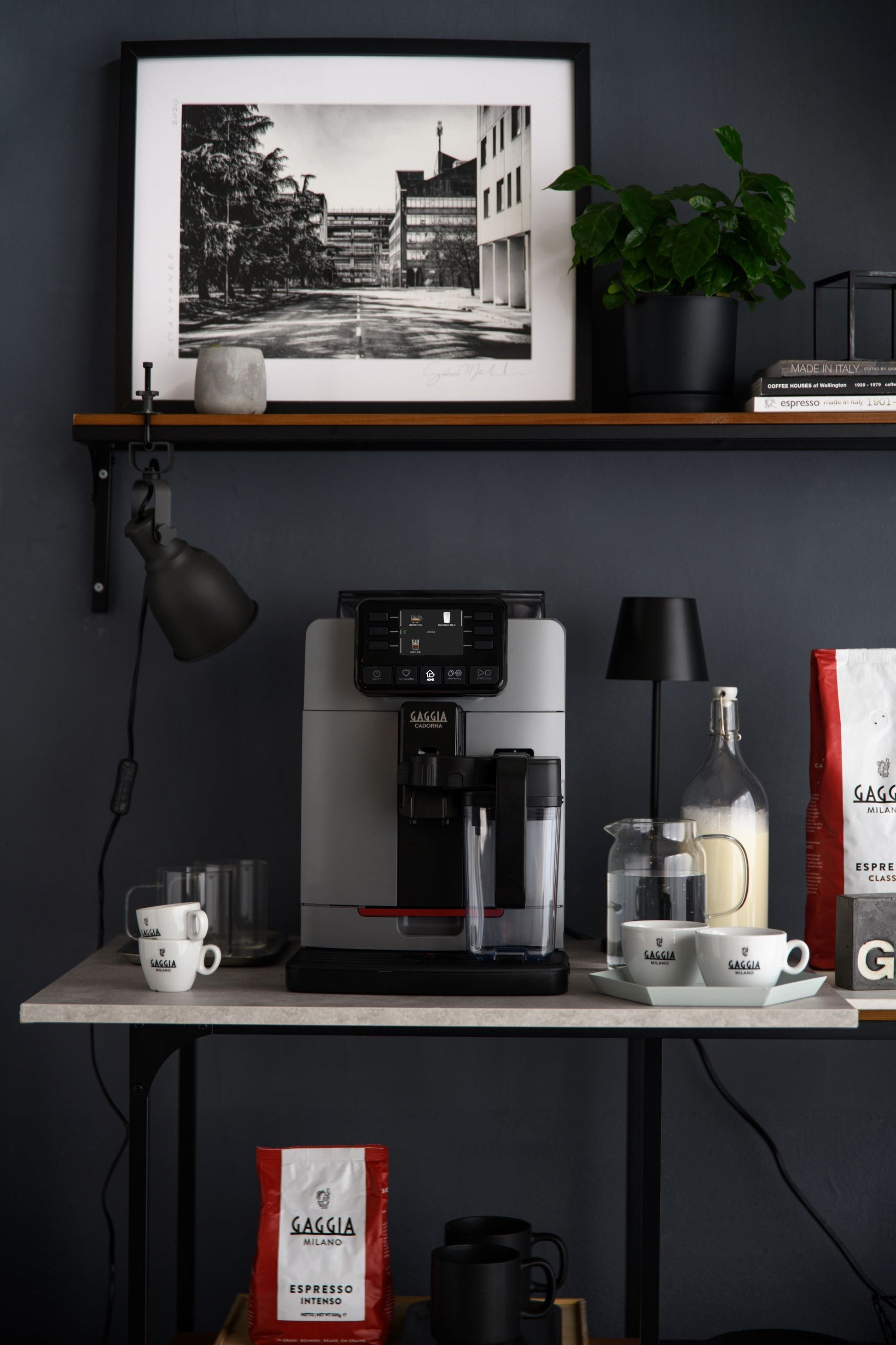 Gaggia Cadorna Prestige Over-Ice Automatic Espresso Machine Moonlight Grey