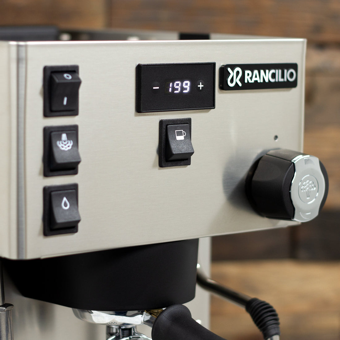 Rancilio Silvia Pro X Dual Boiler Espresso Machine in Black