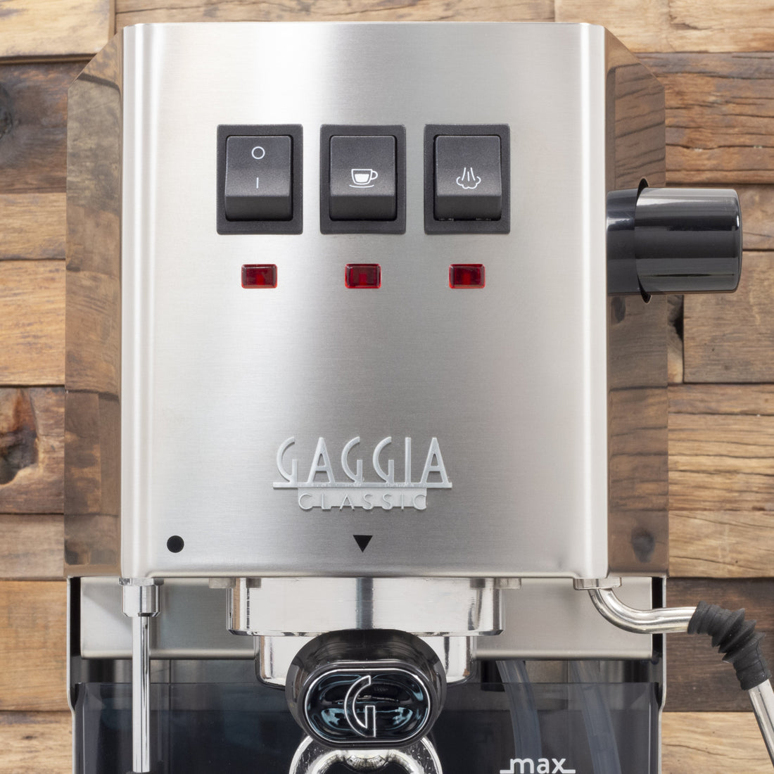 Gaggia Classic Evo Pro Semi-Automatic Espresso Machine with Tiger Maple