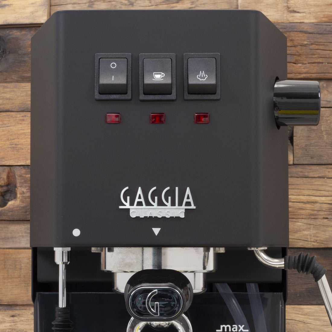 Gaggia Classic Pro E24 Thunder Black front face || Thunder Black