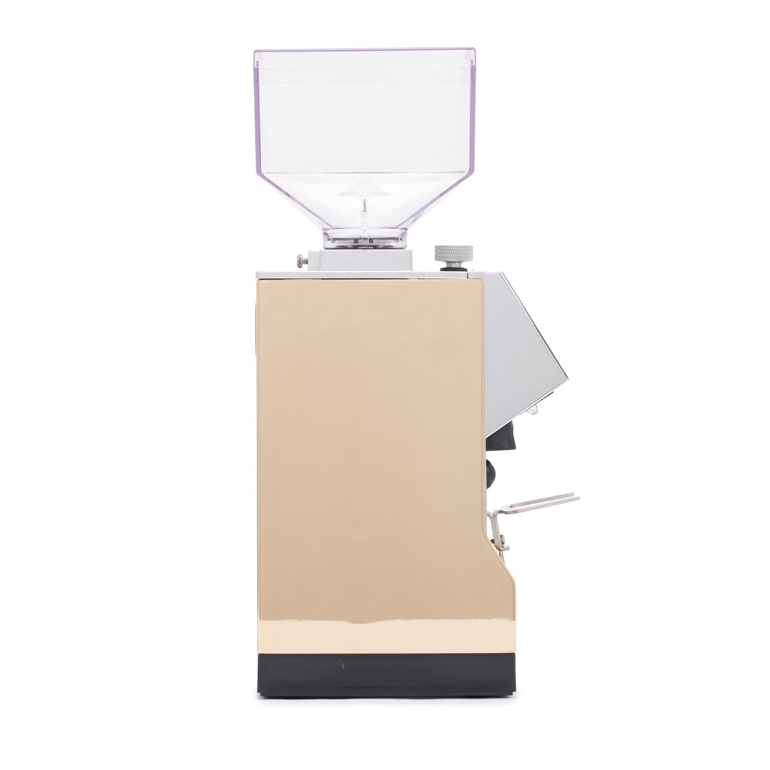 Eureka Mignon Magnifico Coffee Grinder in Rose Gold Right Facing || rose gold
