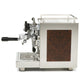 Profitec Pro 600 with Walnut Burl panels and Flow Control left profile || Walnut Burl