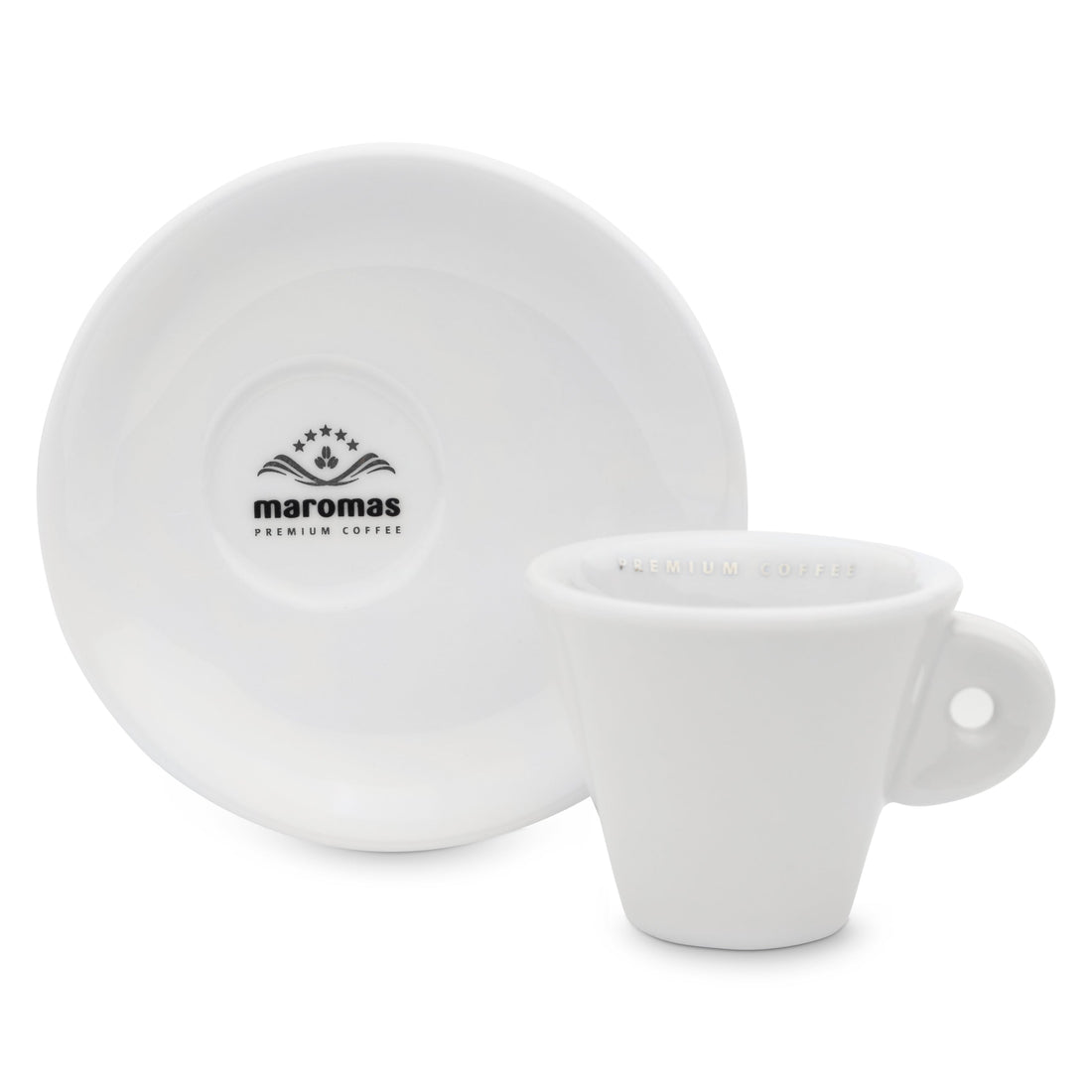 Maromas 6 Piece Espresso Cup and Saucer Set