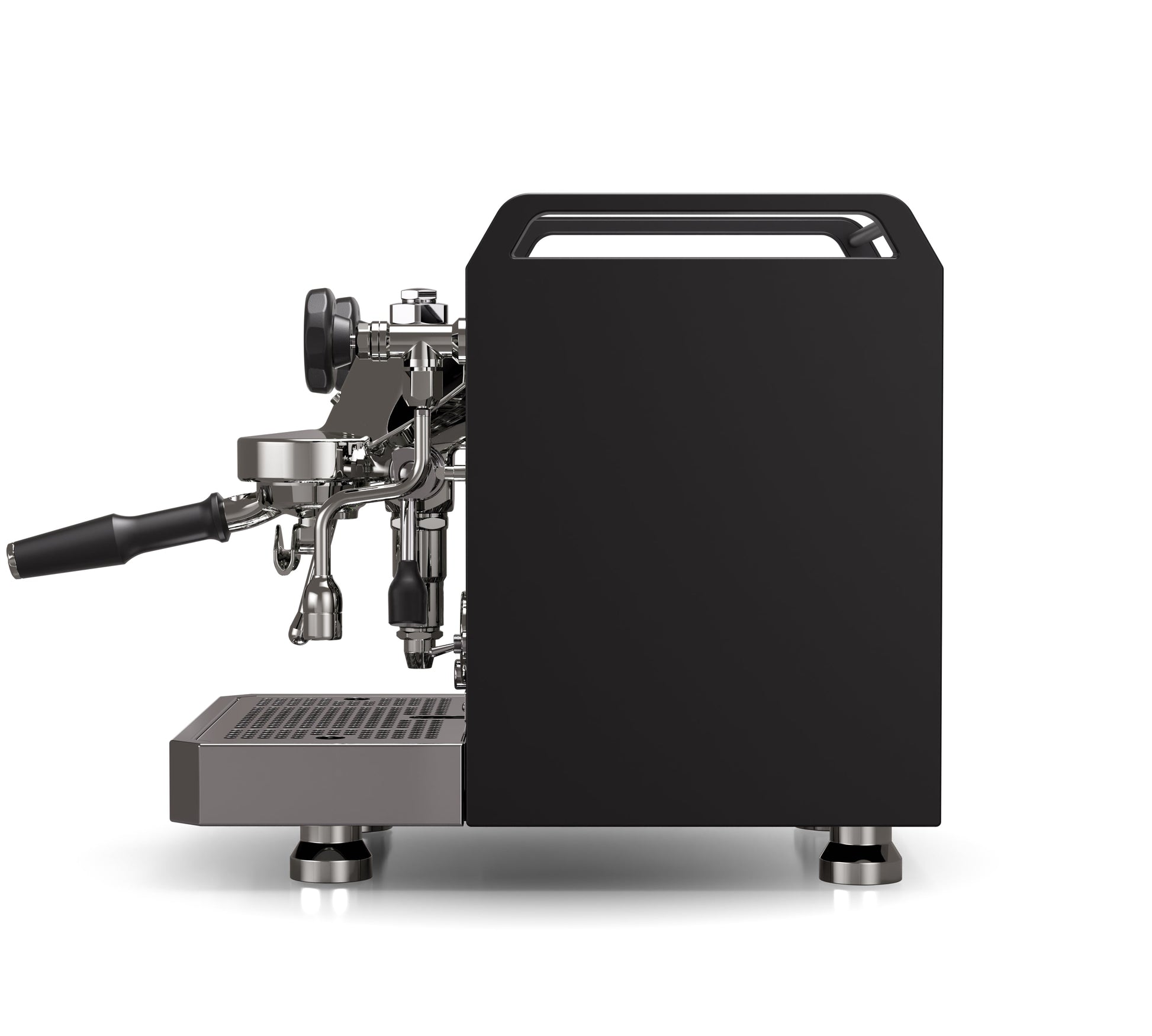 Rocket Espresso Mozzafiato FAST R Black Side Profile || Black