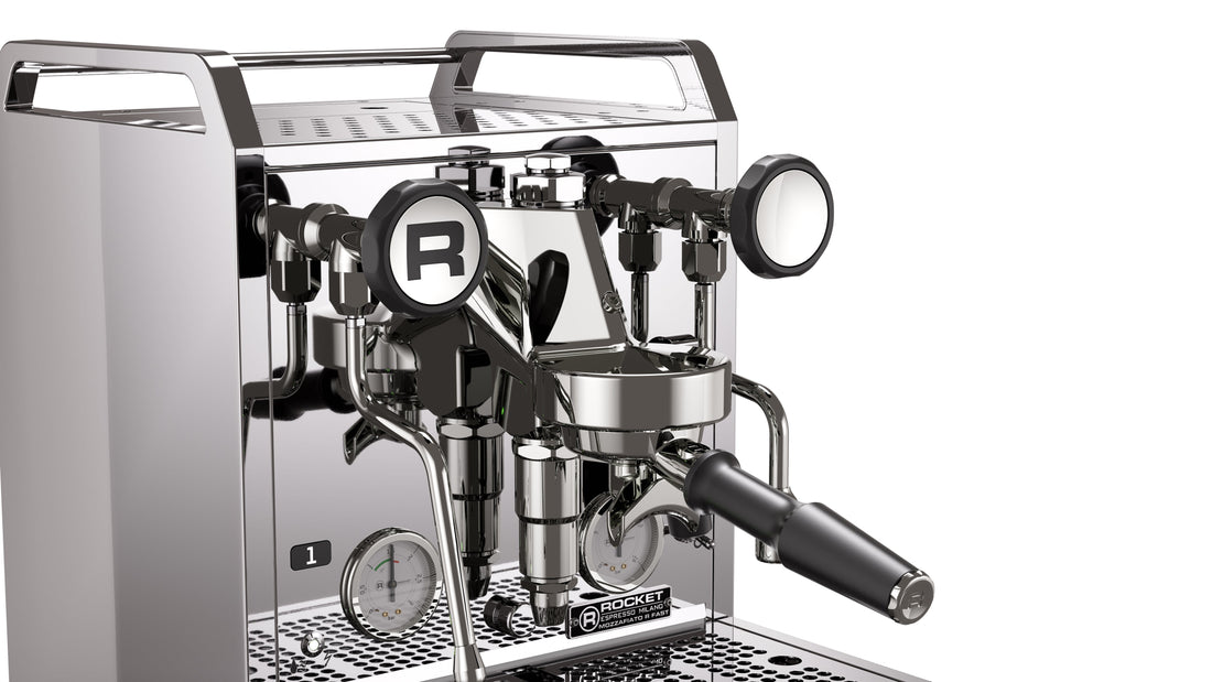 Rocket Espresso Mozzafiato FAST R Stainless Steel Group Detail || Stainless Steel