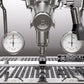 Rocket Espresso Mozzafiato FAST R Stainless Steel Gauge and Portafilter Detail || Stainless Steel