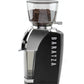 Baratza Vario W+ Coffee Grinder in Black with Ground Coffee Container Left Profile || Black