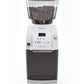 Baratza Vario Plus Coffee Grinder in White with Ground Coffee Container Front Facing || White