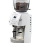 Baratza Vario Plus Coffee Grinder in White with Portafilter Holder Left Facing || White