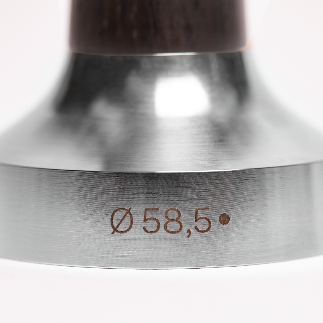 Wiedemann Blackened Oak Precision 58.5mm Tamper