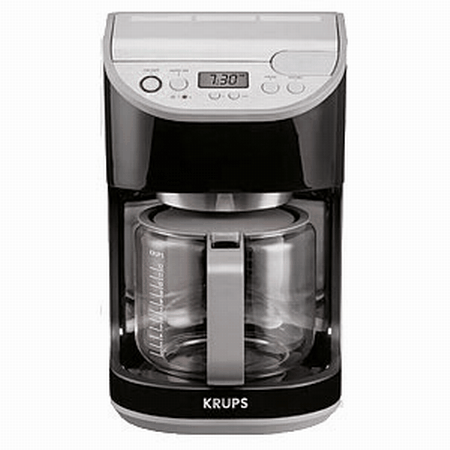 Krups Km4055 Precision 12 Cup Coffeemaker With Glass Carafe Base