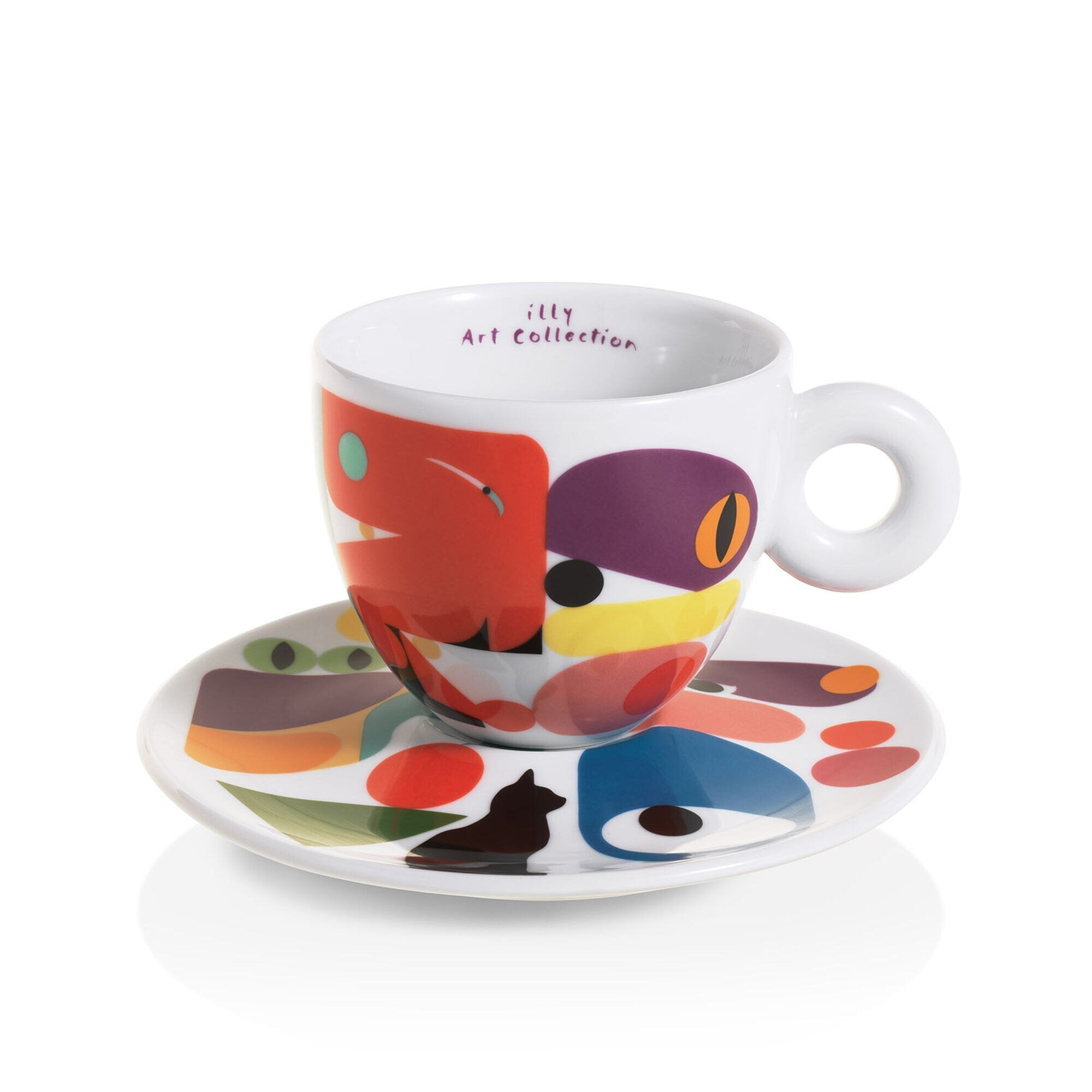 illy Art Collection Biennale 2019 Set of 4 Cappuccino Cups – Whole