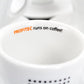 Profitec Espresso Cup Set (6 Cups and Saucers) Inside Cup Text.