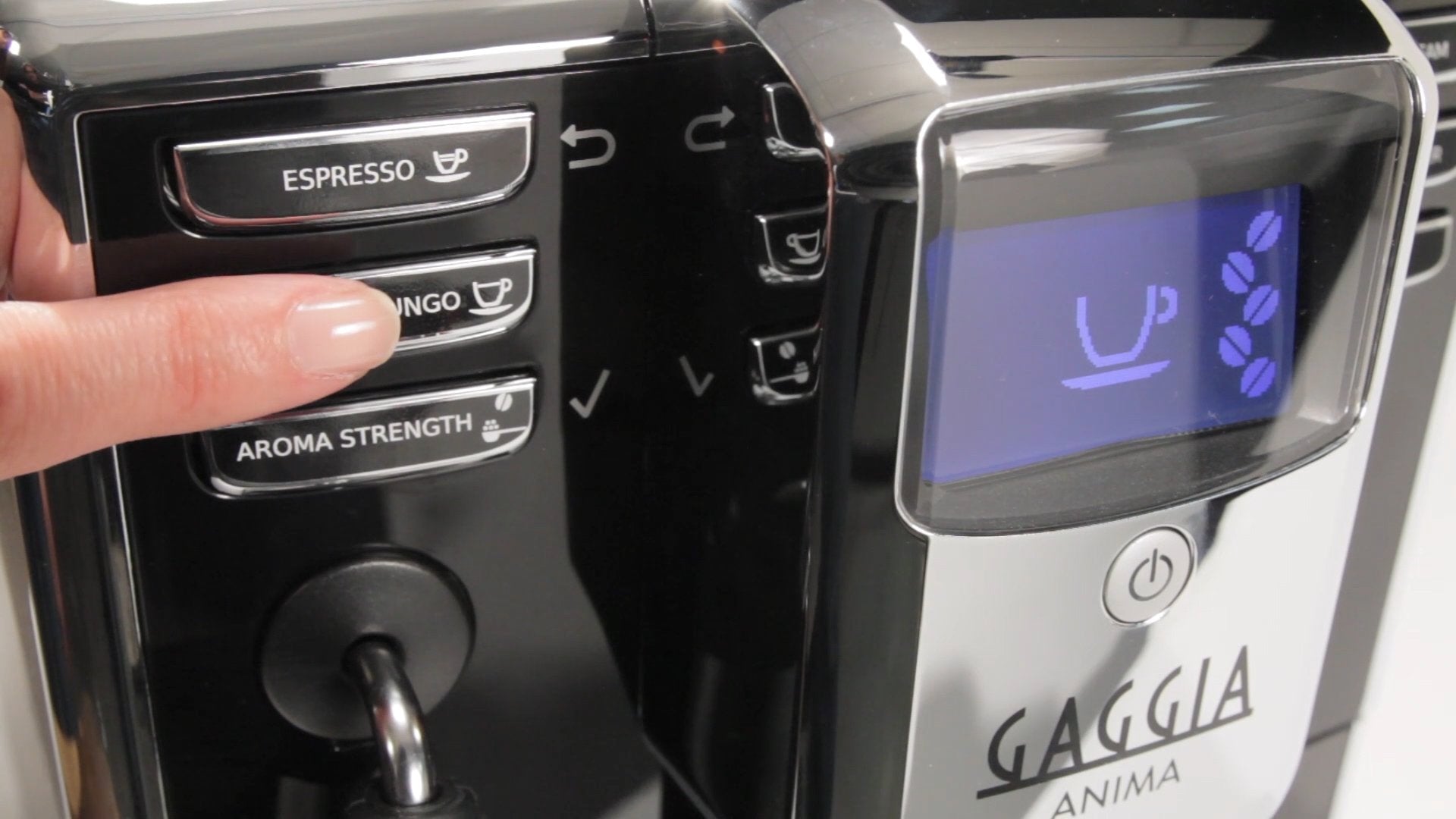 Gaggia Anima Super-Automatic Espresso Machine - Control Panel