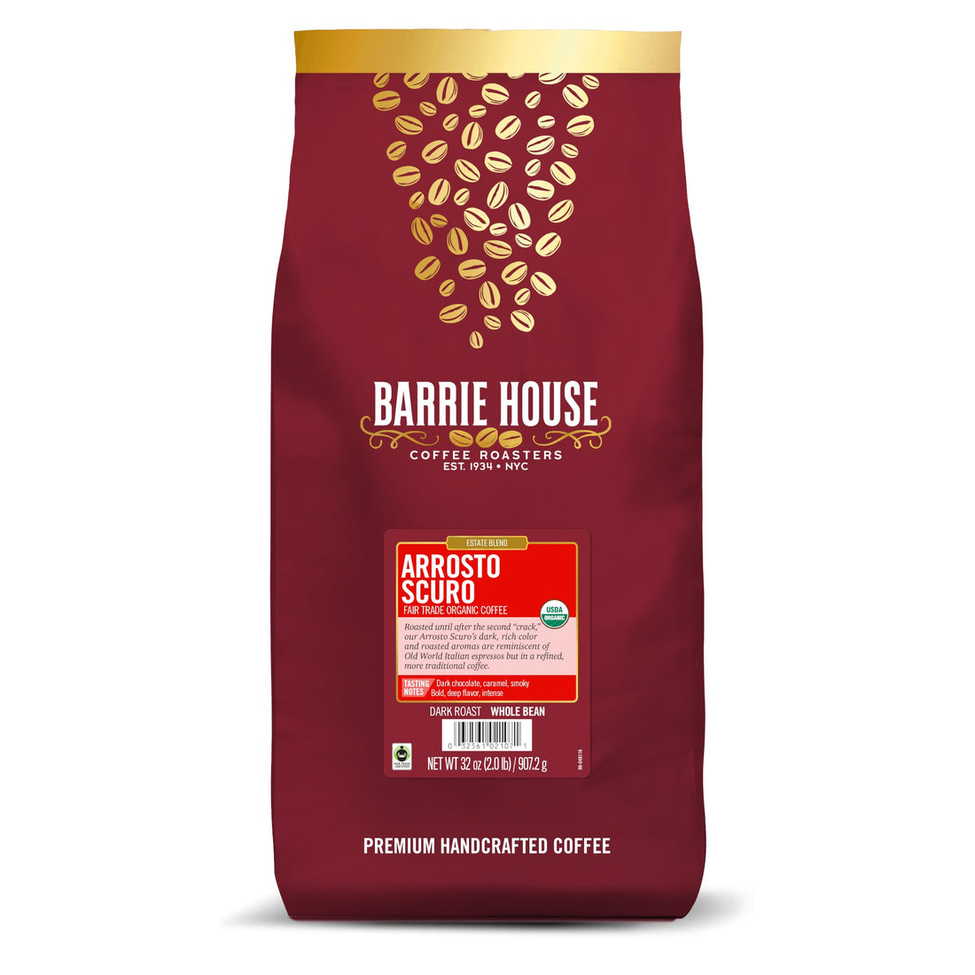 Barrie House Arrosto Scuro Fair Trade Organic Coffee 2lb