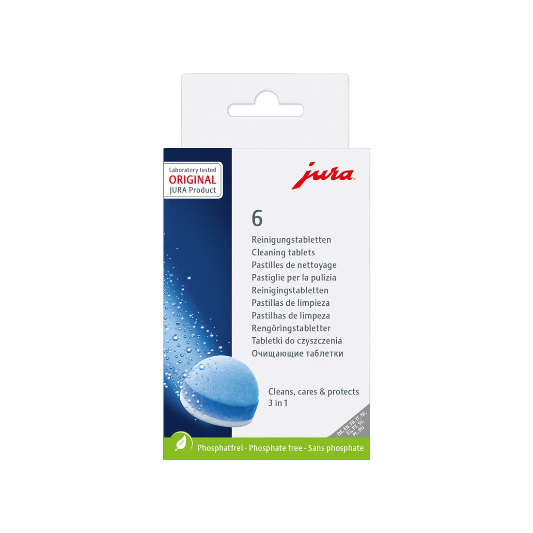 JURA 3-Phase Cleaning Tablets 6pk